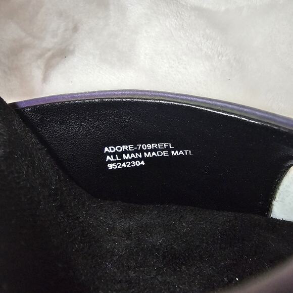 Pleaser Iridescent Purple & Green 7 inch Platform Heels Size 7 Pole Stripper - Picture 6 of 7